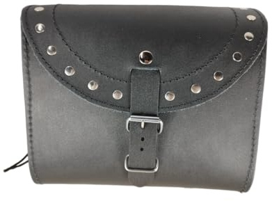 WinNet Borsa borsetta tool bag sissy barilotto in pelle porta attrezzi universale da per tutte moto custom e Harley