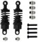 Perfeclan 2 Stücke Maßstab 1:10 RC Stoßdämpfer Dämpfer RC Auto Upgrade Teile Ersatz Aluminiumlegierung Schwarz