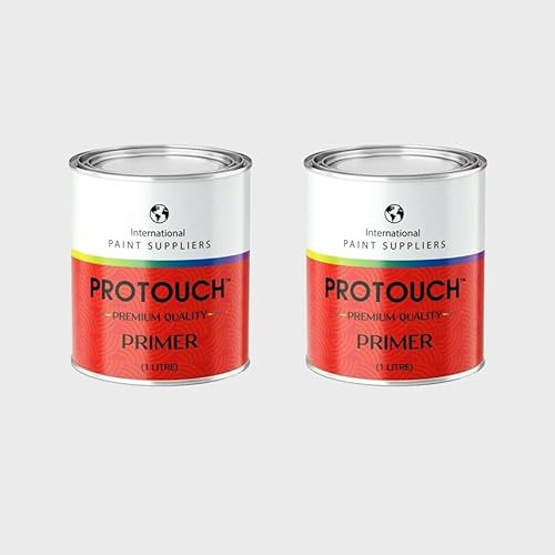 PROTOUCH 2x 1k Cellulose Primer High Build Primer Filler 1 Litre Ready To Spray RFU - Grey