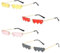 Mineup 4 Paare Herz Sonnenbrille, Herz Hippie Sonnenbrille, Sonnenbrille in Herzform, Rave Brille Schnelle, Herzbrille, Herz Party Brillen für 70er Cosplay Hippie Party und Fotos Fasching