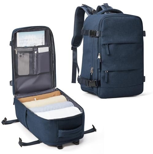 SZLX Bagage Cabine 40x20x25 pour Ryanair Sac à Dos Voyage Cabine 40x20x25 Ryanair Bagage à Main Avion Femme Sac à Dos pour Ordinateur Portable 14 pouces à Dos Homme Travail et Sport Imperméable