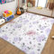 eleganter Teppich Wohnzimmer, weicher & pflegeleichter Büro Schlafzimmer Teppich Lila Rosen Im Pastoralen Stil Muster Teppich 160cm x 230cm