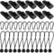 Gentpovth Set di ganci per teloni da 36 pezzi, 12 Pezzi Tarp Clips per Tenda, 12 pezzi Corde di tensionamento in nylon e 12 pezzi di moschettoni, una Presa Sicura, per Campeggio Attività All'aperto