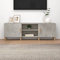 Bulliing Meuble TV Gris béton 150x30x50 cm Bois d'ingénierie,Meuble TV,Table Basse Salon Meuble TV,Table Basse LED Couleurs