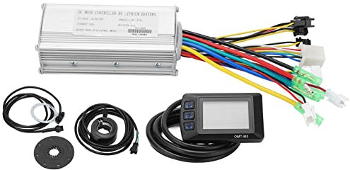 36V 48V Elektrofahrräder Motor Controller Wasserdichter bürstenloser Controller Kit 500W 22A S800 E Fahrräder Geschwindigkeitsregler Kit mit OMT M3 Panel für DIY Elektroroller