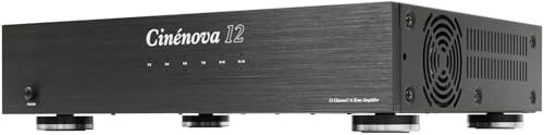 Earthquake Sound Cinénova 12-12-Channel Digital Class D Amplifier, Multi-Room Audio, 6 Stereo Zones. for Home Theater