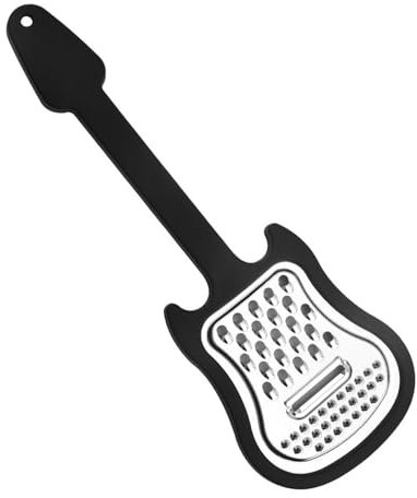 Rallador de queso pequeño, rallador manual para verduras - Rallador de cocina con forma de guitarra de acero inoxidable - Trituradora de pulpa de frutas y verduras de metal, para gadgets de cocina de
