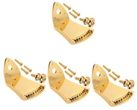 Parliky 4sets Professional Mandolin Tailpiece Triangle Tailpiece Mandolin Strings Extra Light