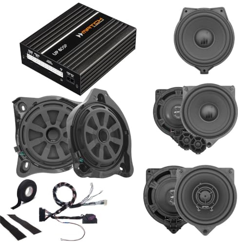 Option DSP-Soundupgrade kompatibel mit Mercedes C-Klasse W205 (mit Advanced-Soundsystem) - Plug & Play Soundupgrade mit 8-Kanal DSP-Verstärker, Front-, Heck- und Center-Lautsprecher & Subwoofer