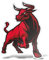 ERREINGE - Adesivo 50 cm TORO - Sticker PVC | Decal compatibile per Auto, Moto, Scooter, Casco, Laptop, Camper, Cofano, Bici