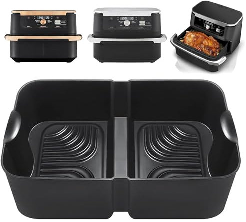 Pietuley Higher Silicone Liner for Ninja Flexi Drawer Air Fryer Accessories AF500UK / Flexi Drawer 10.4L Megazone Air Fryer Accessories