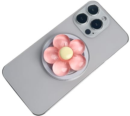 FDEETY Handyhalter Magnetische Süße Blumen Vielseitig Einsetzbar Handy Halter Einziehbar Starke Saugkraft für Tischständer Einhändiger Griff