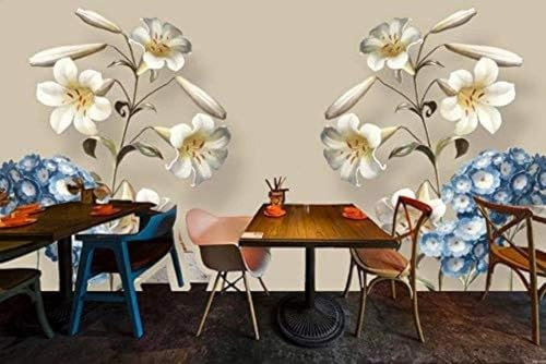 YueMingDi 3D Tapete Wohnzimmer Sofa Pflanzen Blumen Blumen Landschaft Schlafzimmer Wohnzimmer Wohnzimmer Moderne Wandaufkleber Tapete-300Cm×210Cm