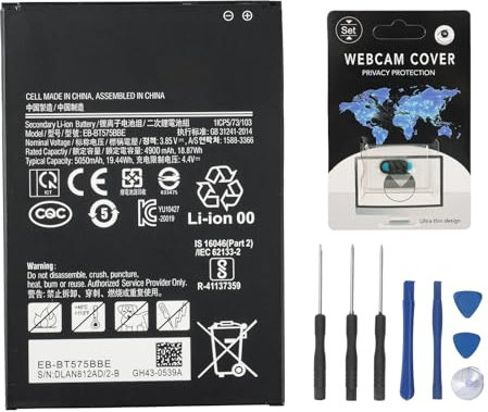 Oyomba EB-BT575BBE akku Samsung Galaxy Tab Active 3 SM-T570 Akku Hochleistungs-Ersatzbatterie mit Sicherheitszertifizierung, Kompatibel mit T570/T575
