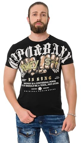 Cipo & Baxx Herren T-Shirt Freizeit Sommer T-Shirt