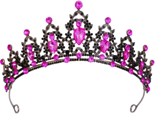 Mädchen Kristall Tiara Hochzeit Braut Frauen Prinzessin Stirnband Krone Haarschmuck für Geburtstag Party Festzug Abschlussball Königin Kostüm Bühnenauftritte