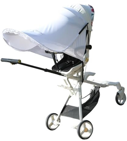 Rdxanc Pare-soleil pour poussettes - Protection solaire UPF50+ - Tissu léger et respirant pour poussettes