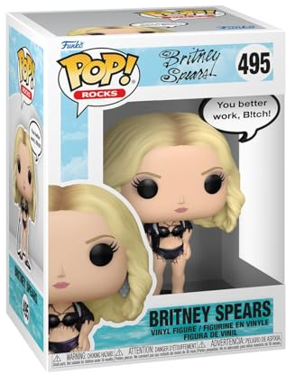 Funko Pop! Sayings: Britney Spears - Work Btch - Vinyl-Sammelfigur - Geschenkidee - Offizielle Handelswaren - Spielzeug Für Kinder und Erwachsene - Music Fans - Modellfigur Für Sammler und Display