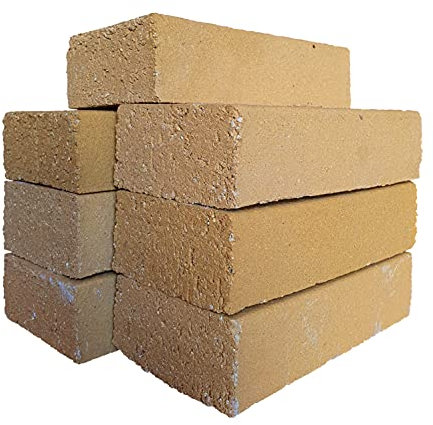 7 Stück Backofensteine 250 x 124 x 64 mm Schamottestein Schamott Schamotte Lebensmittelecht