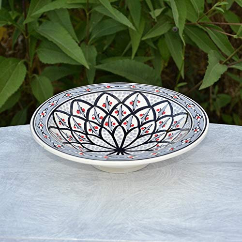 YODECO Tebsi Bakir Teller, Grau, Durchmesser 23 cm