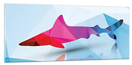 ARTTOR Glasbild 100x40cm Wandbild Glasdruck 3D Tiere - 2813