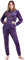 CityComfort Fleece Womens Pyjamas Set Long Sleeve Fluffy Loungewear Adults Teenagers, Winter PJs Warm Nightwear, Gifts for Her (Deep Purple, M)
