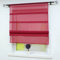 Joyswahl Scheibengardine Voile Bistrogardinen mit Tunnelzug Oonagh Bändchenrollo BxH 140x140cm Rot 1er Pack