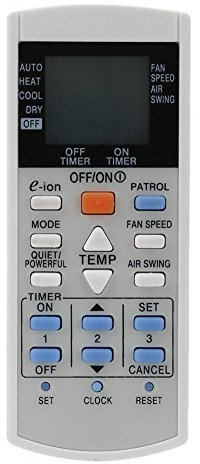 Hillrong - Telecomando di ricambio per condizionatore d'aria Panasonic A75C3298 A75C2817 A75C3182
