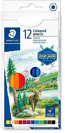 STAEDTLER 146C C12 Buntstifte (klassisches Sechskantformat, weiche Mine, hoch pigmentierte Farben) Kartonetui mit 12 leuchtenden Farben