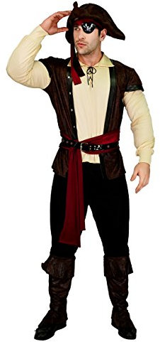 SEA HARE Luxus-Pirate Kostüm-Outfits für erwachsene Männer (One Size)