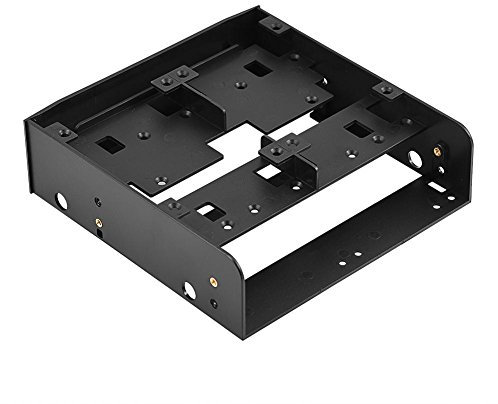 5.25 to 2.5 / 3.5 Floppy-drive Bracket, 2.5 / 3.5 HDD / SSD to 5.25 Floppy-Drive Bay Computer Mounting Bracket