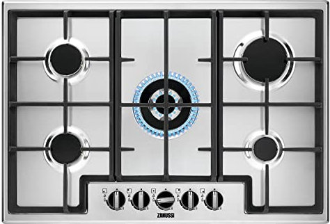 Zanussi Series 40 75cm 5 Burner Gas Hob - Stainless Steel