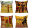 Nunubee Kissenbezug Afrikanischer Feldstil Decorative Scandinavian Sofa Schlafzimmer Kissenhülle Sofa,4er Set-45x45cm
