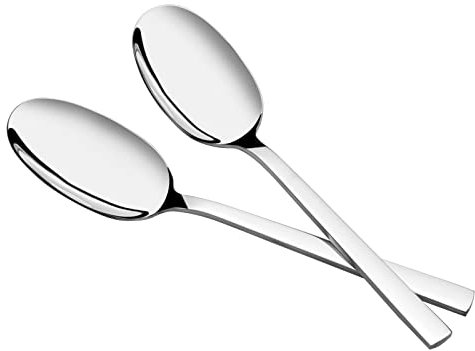 Kiddream Cucchiai Acciaio Inox da Minestra, Set di 6 Pezzi Servire un Cucchiaio Acciaio Inox
