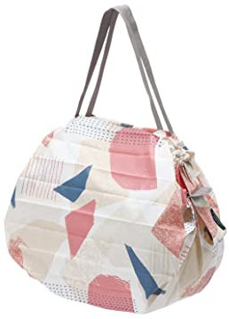 Shupatto Japanische Einkaufstasche, kompakt, faltbar, Größe M – HAGIRE (Fabric Scraps), Fantasy Pink, M, Modern, Fantasierosa, M, Zeitgenössisch