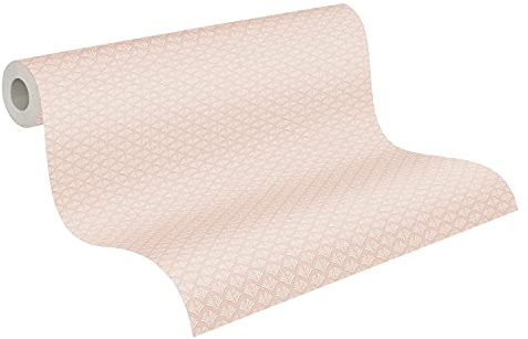 A.S. Création Art Deco Tapete Trendwall 2 Vliestapete rosa weiß matt glänzend glatt 379586 37958-6