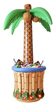 Widmann Exotische aufblasbare Palme Getränkekühler 172 cm - Bunt