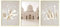 HAVA Artwork ® Poster Set, Islamische Poster, Islam, Bilder, Deko, Islam Deko, Bilderrahmen (Abu Dhabi Set, 50x70 cm, ohne Rahmen)