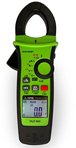 KPS-DCM7000BT Pinza Amperimétrica TRMS con Bluetooth para sistemas de Calefacción, Ventilación y Aire Acondicionado (HVAC) CAT.IV