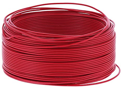 Cavo isolato, cavo conduttore isolato BV‑1x1 Cavo elettrico flessibile in rame rosso a 7 fili 100 m Adatto per elettrodomestici, piccoli utensili elettrici, strumenti, contatori