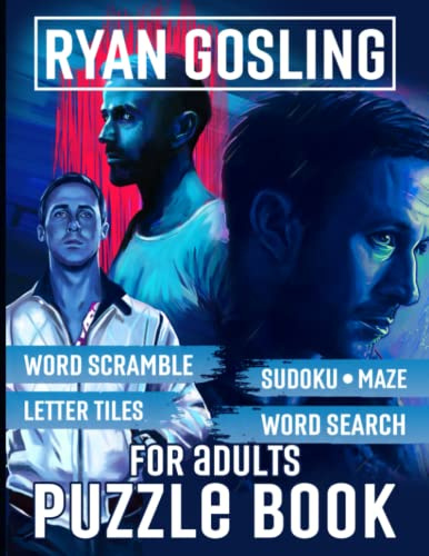 Ryan Puzzle Book: Fun Featuring Gosling Word Scramble Activity Adult Letter Tiles Activities Books