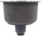 Huairdum Evier Camping Car, Evier INOX, Évier Rond Mini évier de Cuisine Rond, diamètre 30cm Bassin Rond avec raccord de Tuyau d'évacuation Evier Cuisine Lavabo Cuisine