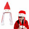 KWHSUN Weihnachtsmütze Plüsch,Mütze mit Ohren,Mütze mit Beweglichen Ohren Weihnachten,Nikolausmütze,Weihnachten Partyhut,Weihnachtsfeier Fasching und Cosplay