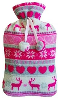 PK Gestrickter Wärmflaschenbezug: 2000 ml, kältebeständig, waschbar, abnehmbar, groß, schützend, hitzebeständig