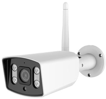 Energeeks - Guardian II Cámara Wifi Exterior - 4MP 1080p - IP66 - Sin Cable - Sirena y Luces LED - Almacenamiento Dual - ONVIF