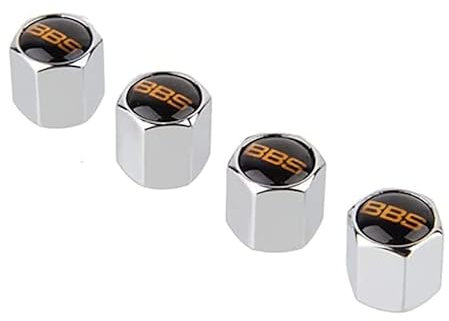 VODHXA 4 Stück Reifen Ventilkappen für BBS, Ventilkappen Ventil Staubschutz Ventil Staubkappen Staubdicht Reifen Kappe Ventilschaftkappen