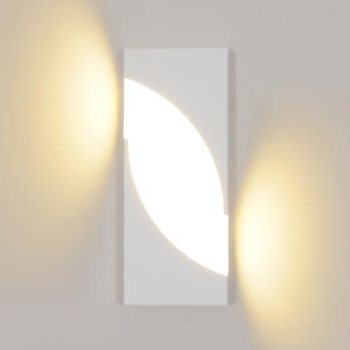 Pheashine Applique da Parete LED Interno, 14W Lampada da Parete Moderno per Camera da Letto, Scale, Corridoio, Soggiorno, Lampada da Comodino in Acrilico, Bianca Calda 3000K