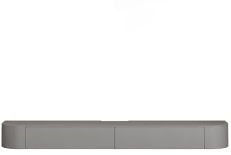 HOLGVE Grauer TV Schrank, Wandmontierter Fernsehtisch, Fernsehschrank mit Schubladen Und Nach Unten Klappbarer Tür, Entertainment-Center(120x19cm/47.2x7.4 inches)
