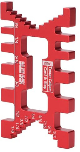 PerGar Hochpräzise Schwalbenschwanzlehre aus Aluminiumlegierung, Metrische und Imperiale Skala, Kartenmessung, Tischlerei, Oberfräse, Zapfen-Messschieber, Kartenlehre Zum Messen der