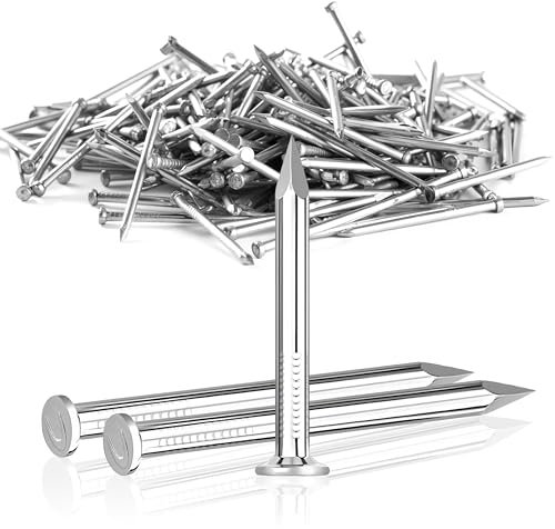 Jyvex 200 Stück 30mm Stahlnägel, Nägel für betonwände Verzinkt, Nagel Holzarbeiten Ziegelstein, Stahlnägel für Bilder, nägel für bilderrahmen, Universelle Einsatzmöglichkeit im Innen- und Außenbereich